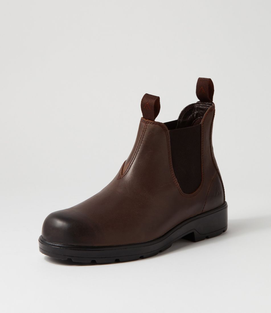 Jackson Brown Pull Up Leather Chelsea Boots