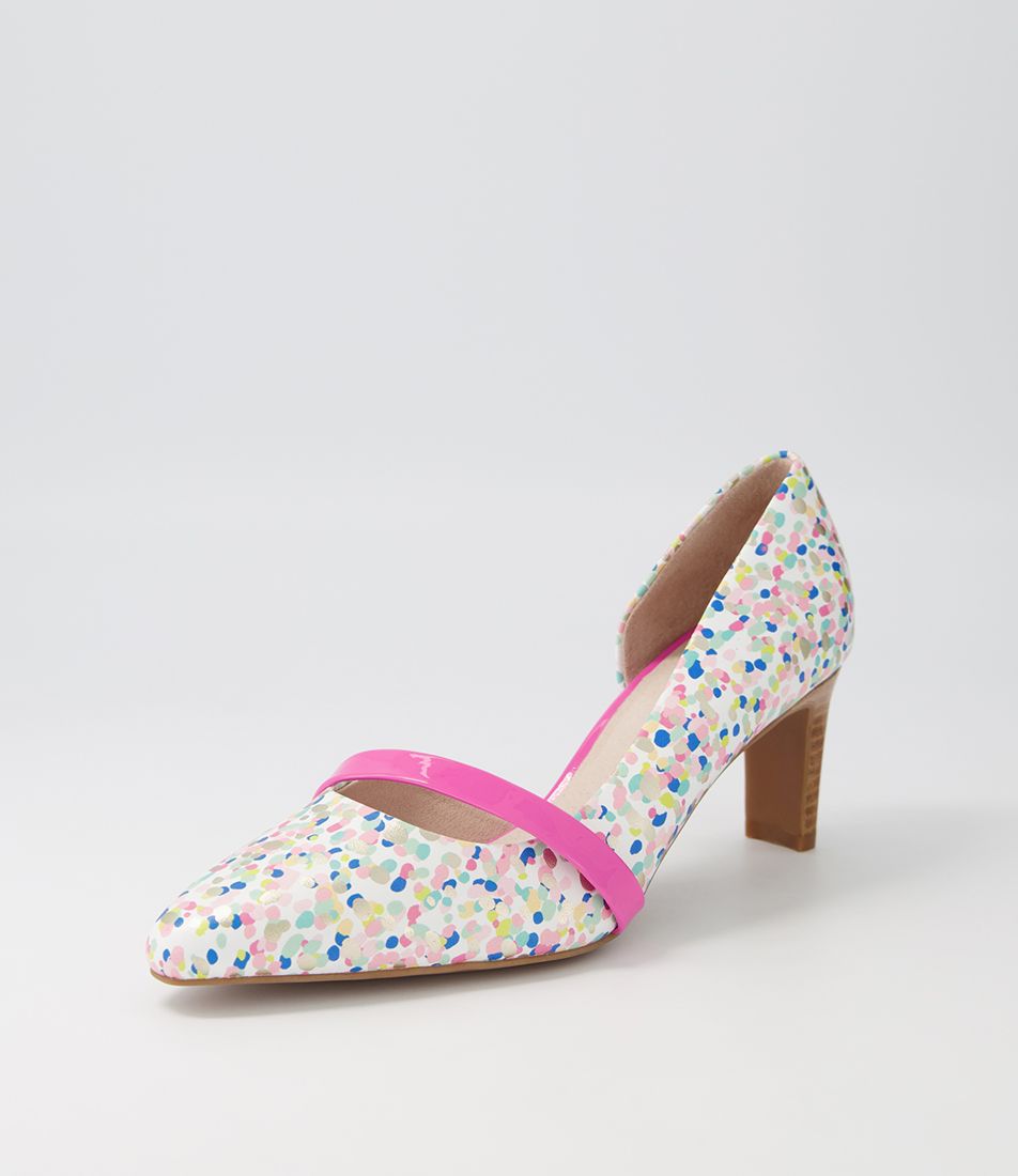 Narda2 Confetti Fuchsia Leather Patent Heels