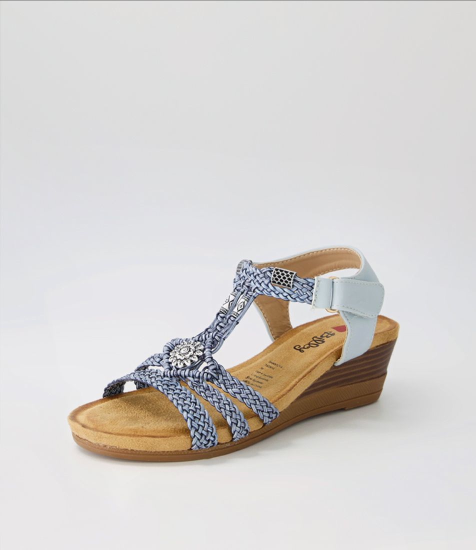 Shantzy Denim Multi Sandals