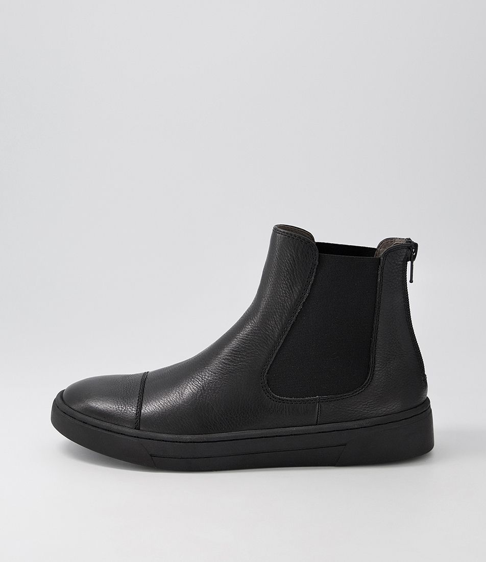 Tamiss Black Leather Chelsea Boots
