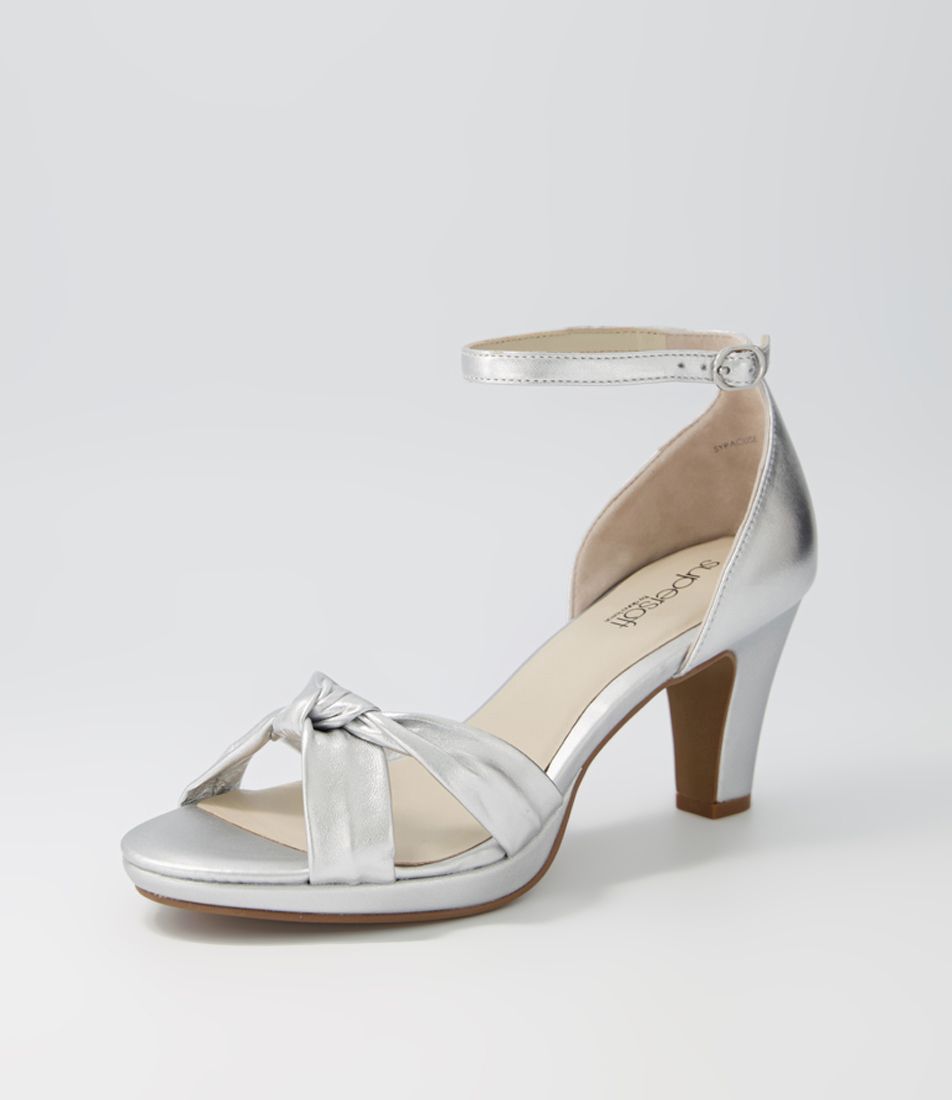 Syracuse Silver Leather Sandals