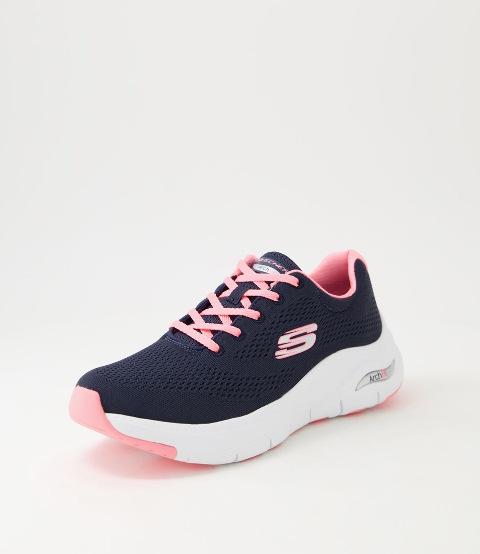 Arch Fit Navy Coral Sneakers
