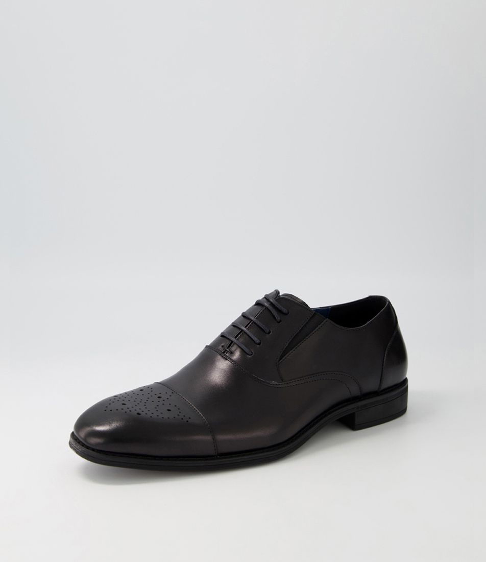 Bristol Black Full Grain Leather Flat Shoes