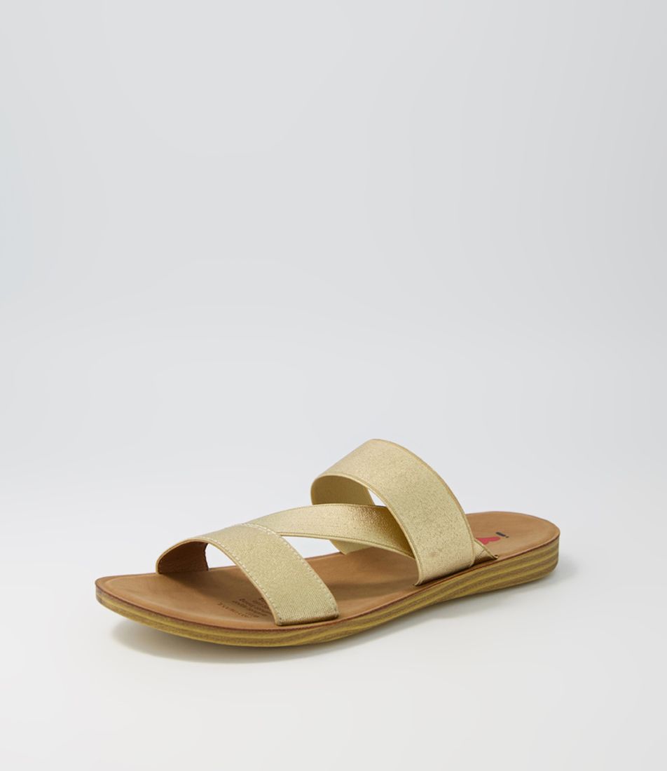 Profondo Gold Elastic Slides