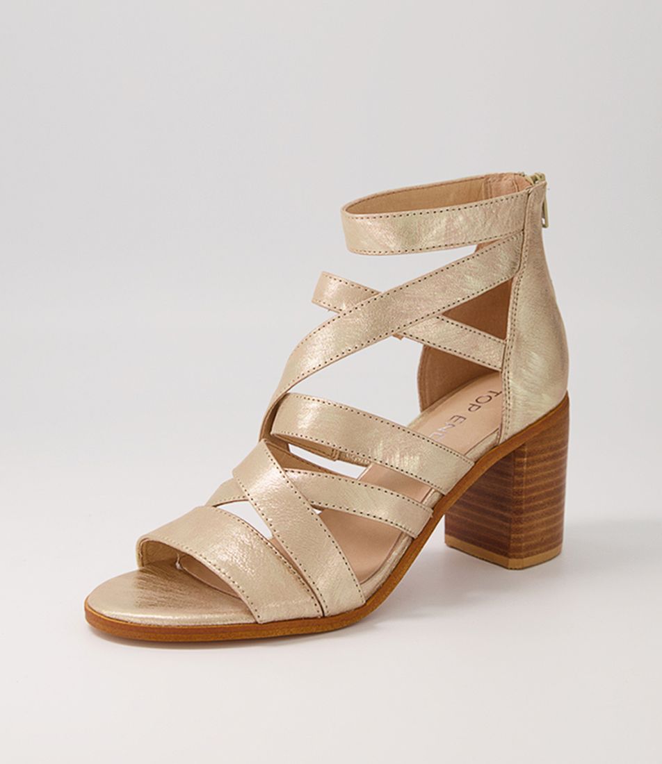 Witt Gold Scratch Leather Sandals