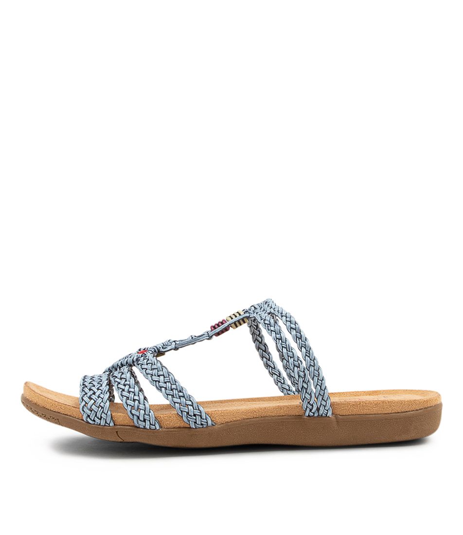 Flippy Denim Multi Slides