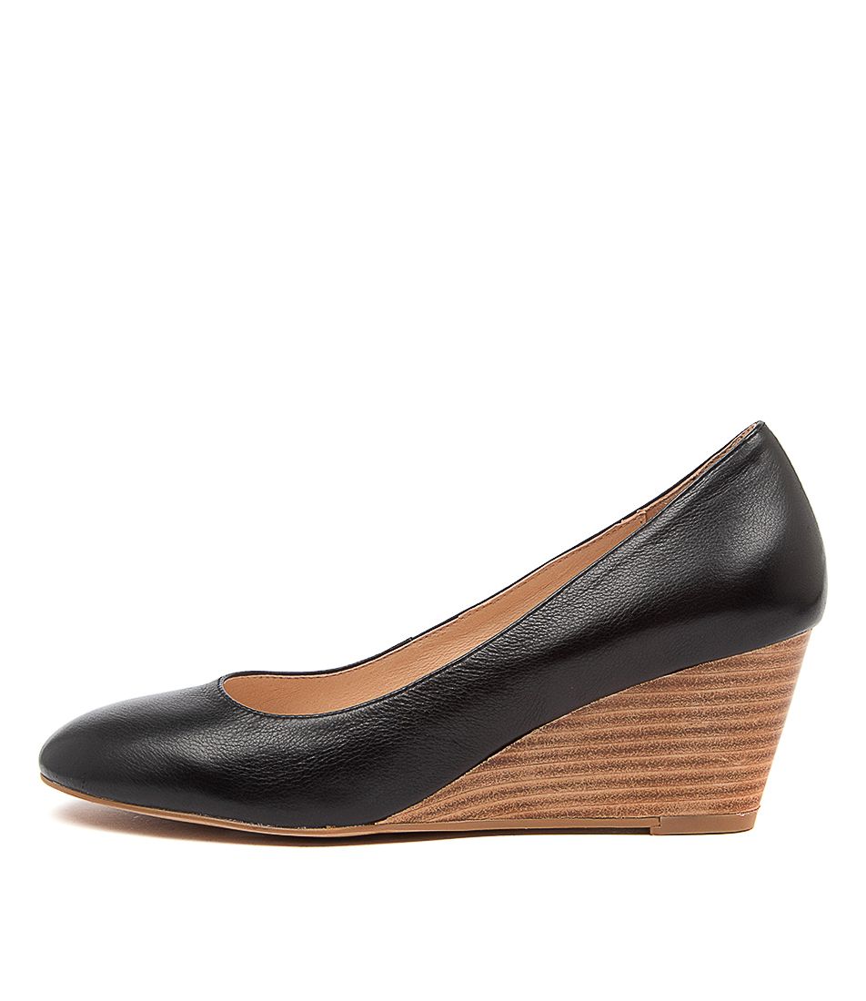 LESPIE BLK-NAT HEEL LTHER