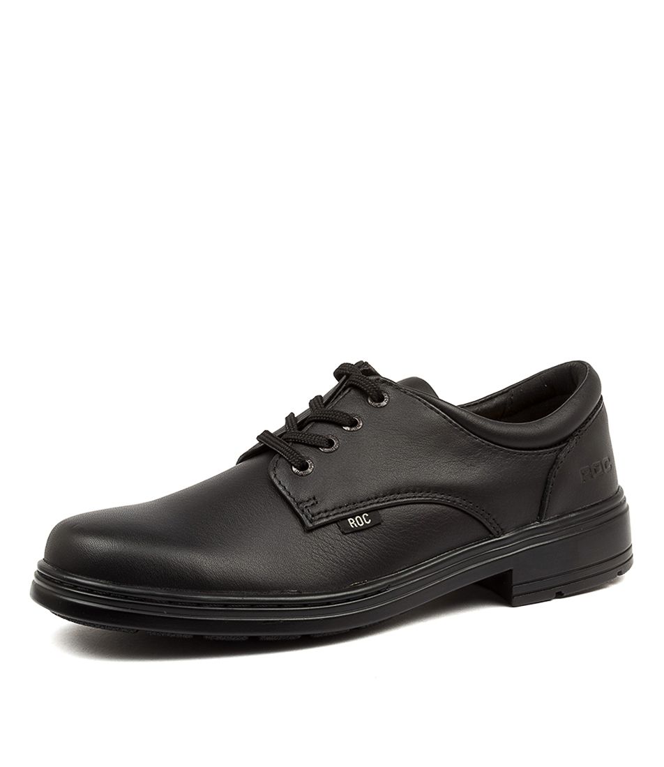 LARRIKIN SNR BLK LEATHER