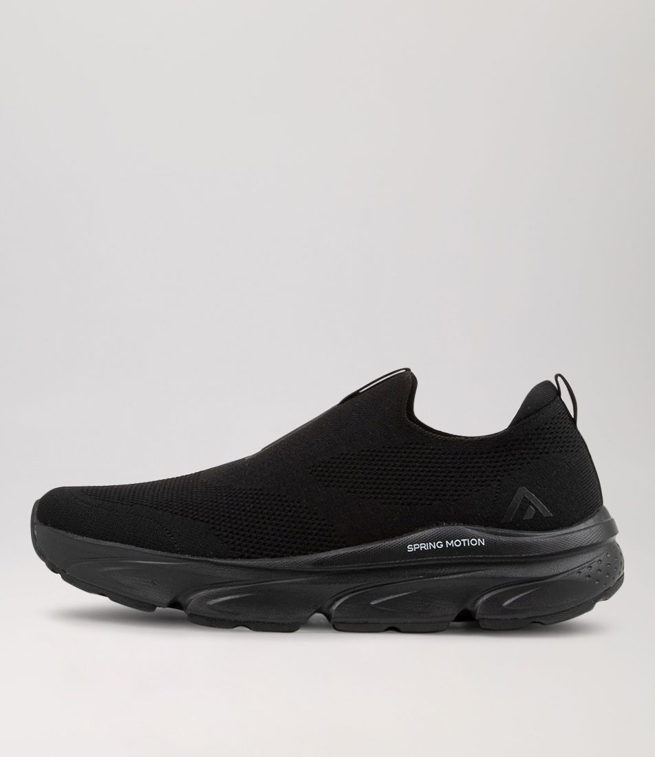Vessa Black Mesh Sneakers