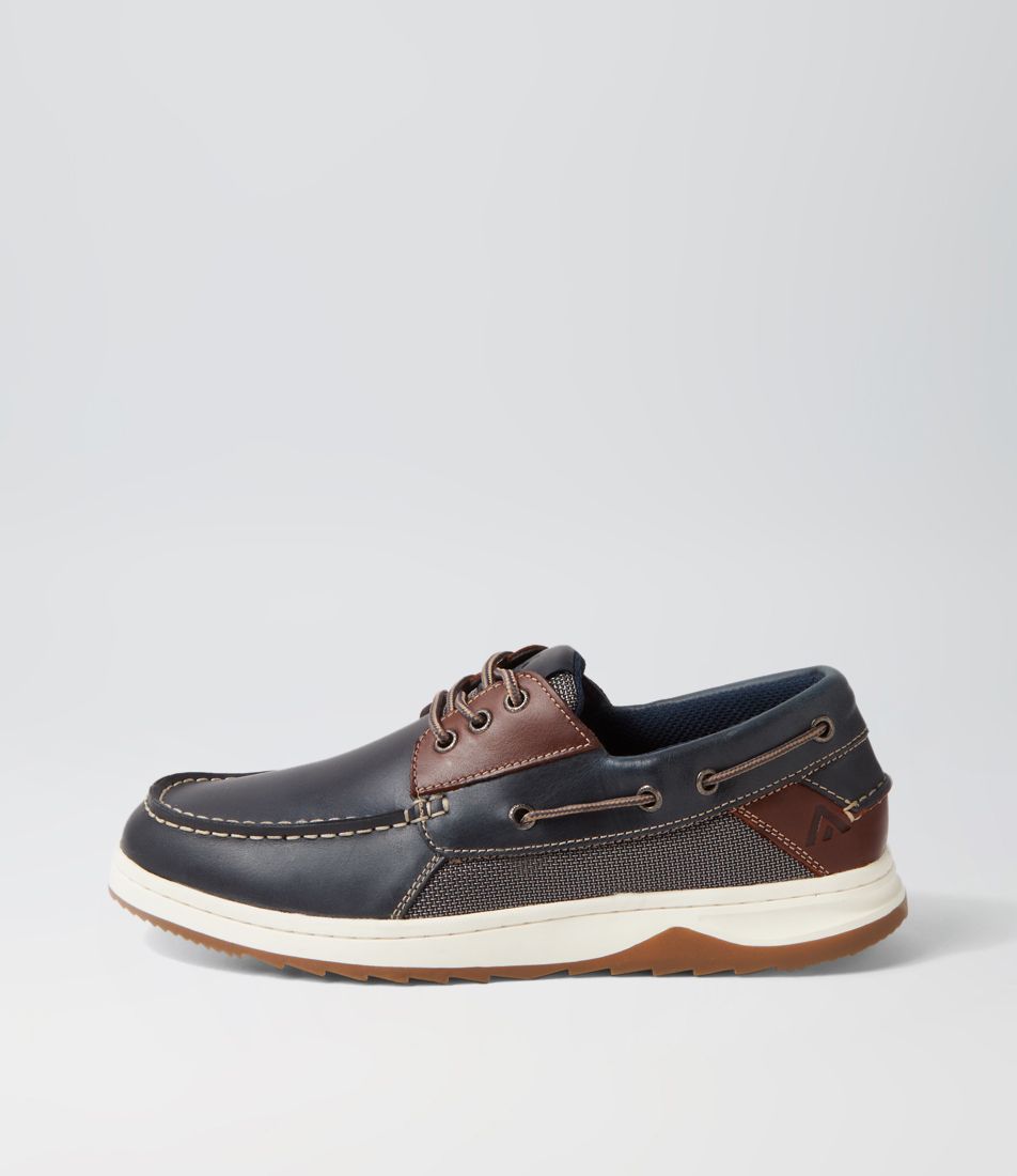 GULL NAVY PULL UP LEATHER