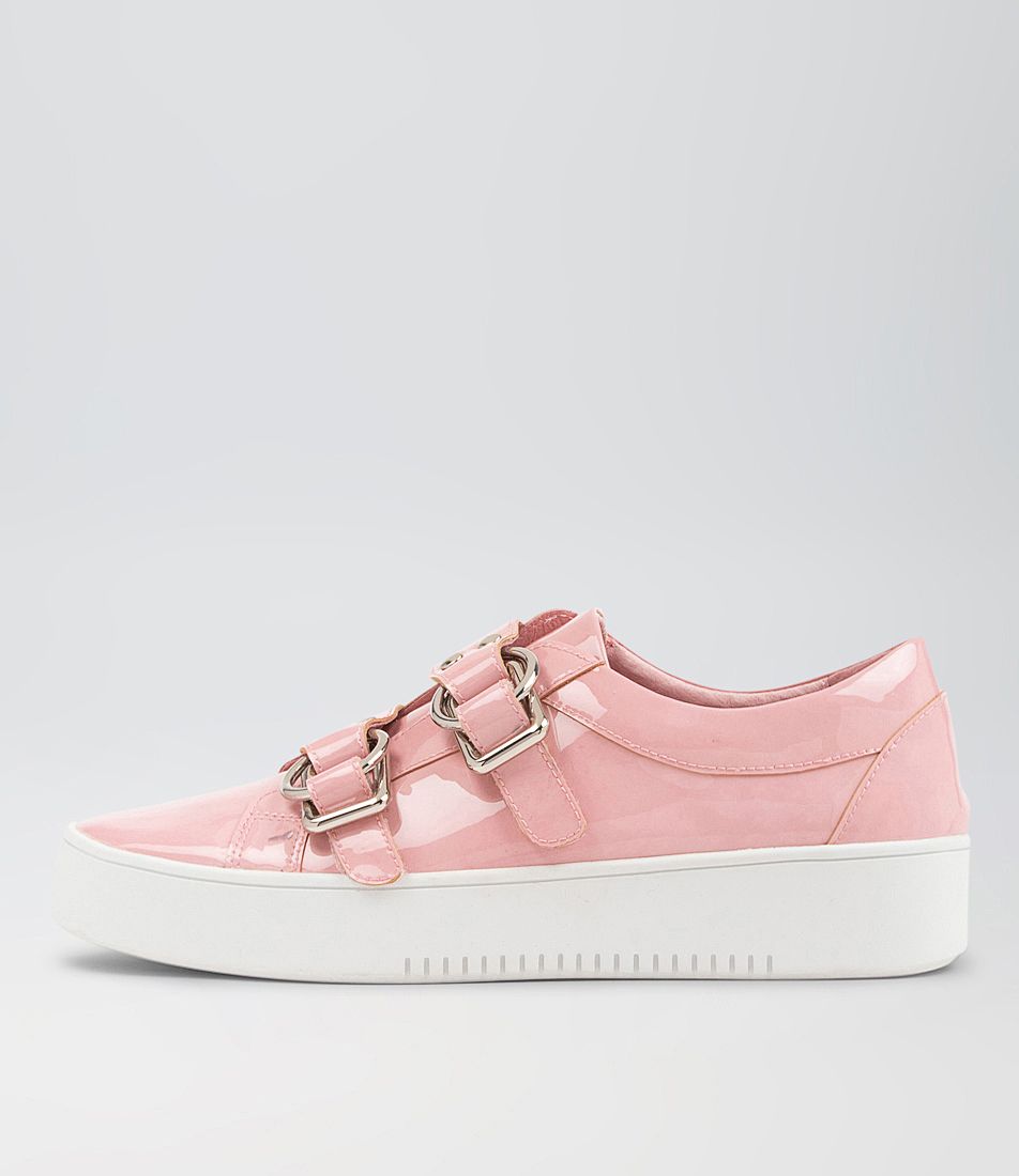 Lemuna Pink White Patent Leather Sneakers