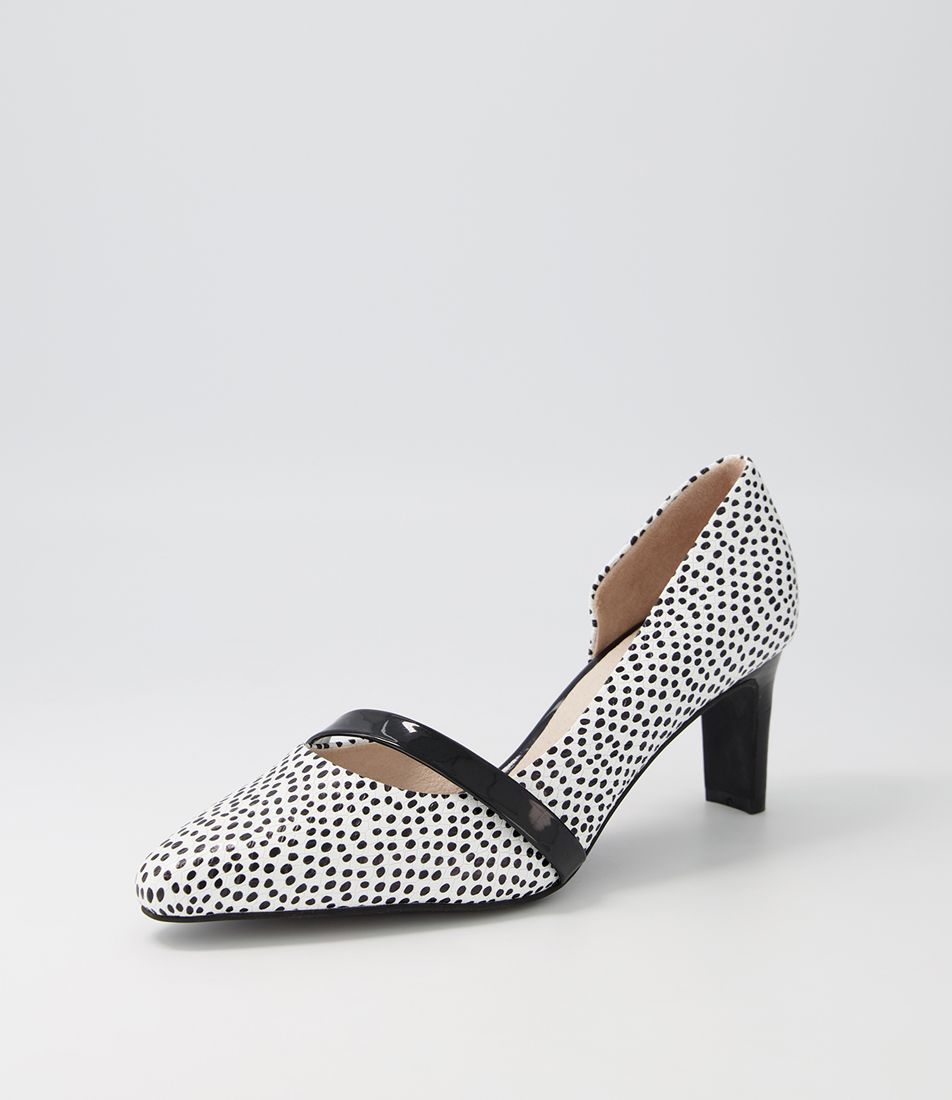 Narda2 Dots Leather Patent Heels