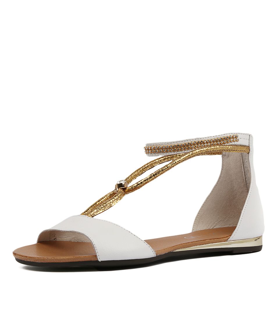 SANSAS WHITE PALE GOLD LEATHER