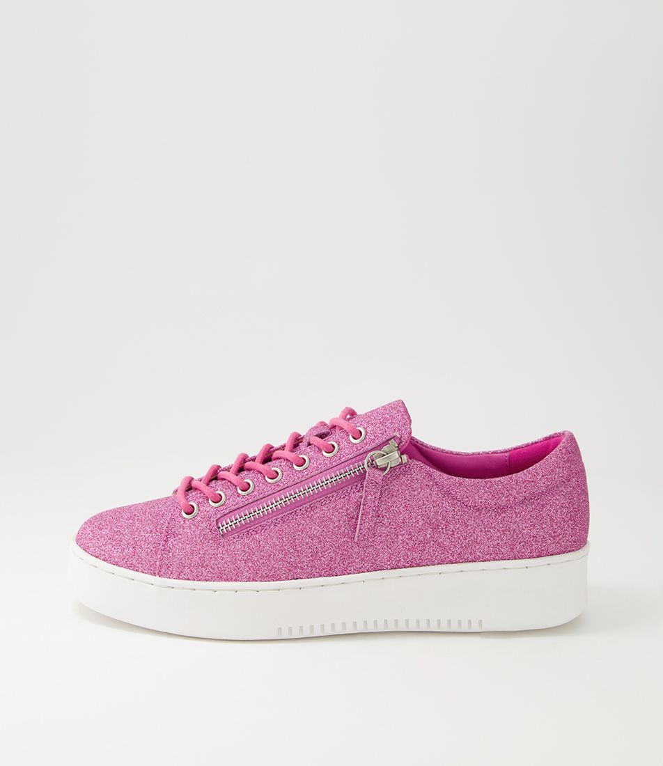 Liberace Pink Glitter Sneakers