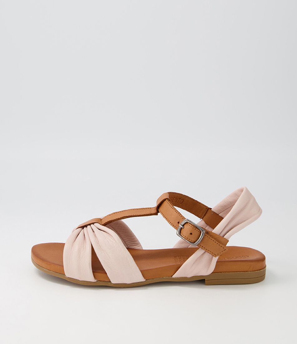 Whento Nude Tan Leather Sandals