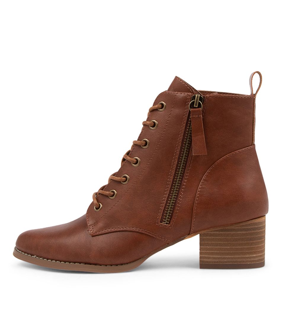 Lancie Cognac Ankle Boots
