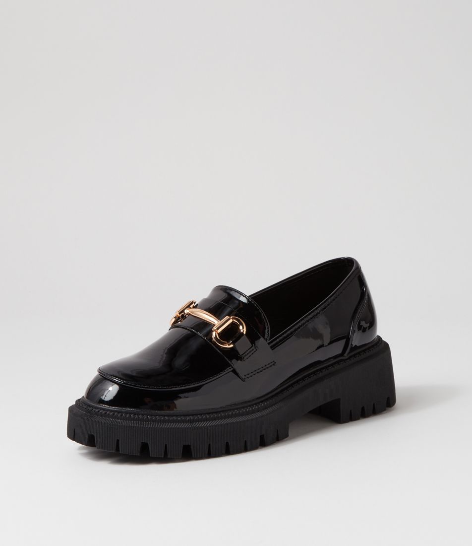 Extenda Black Patent Pu Loafers