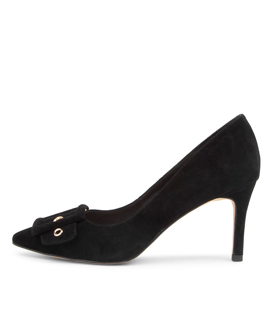 BABEZ BLACK SUEDE HEELS