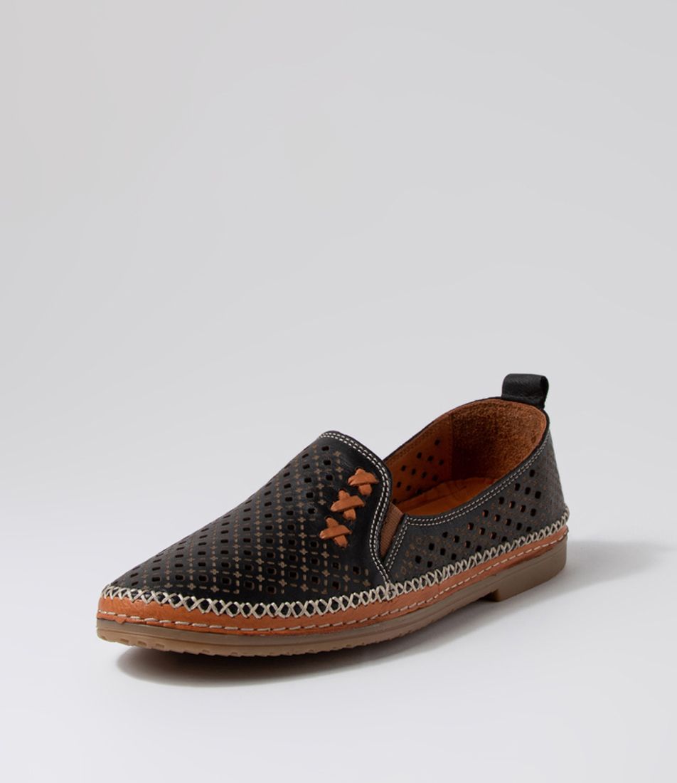 Belra Black Leather Loafers