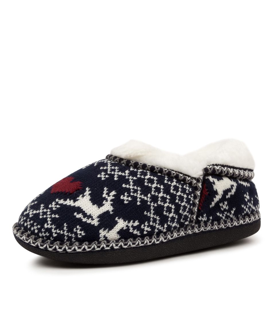 ARCTIC NAVY SLIPPERS
