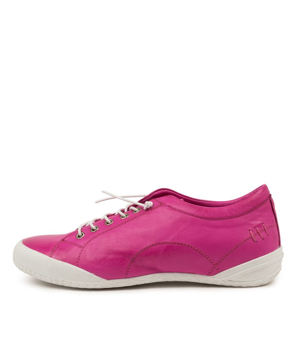 ROYCE FUCHSIA-WHT LTHR