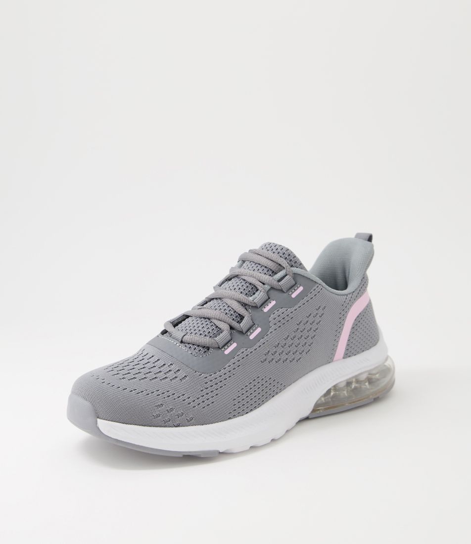 Bubble Light Grey Knit Sneakers