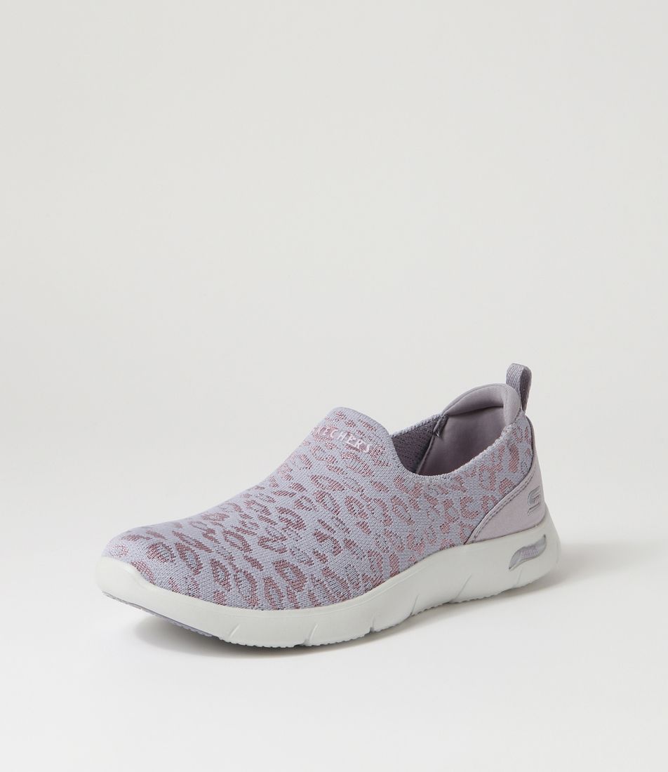 Arch Fit Refine Lavender Knit Sneakers