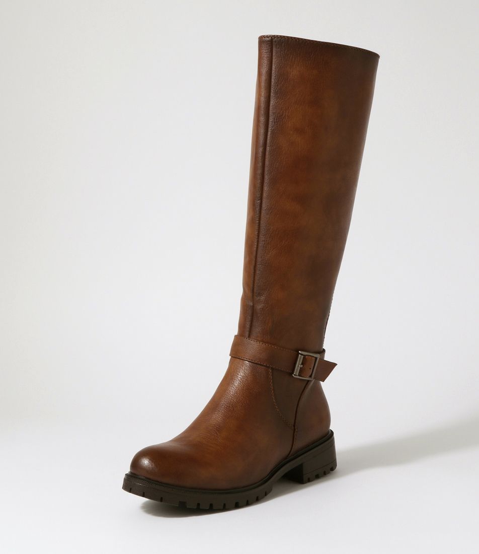 Obelvia Mid Brown Knee High Boots