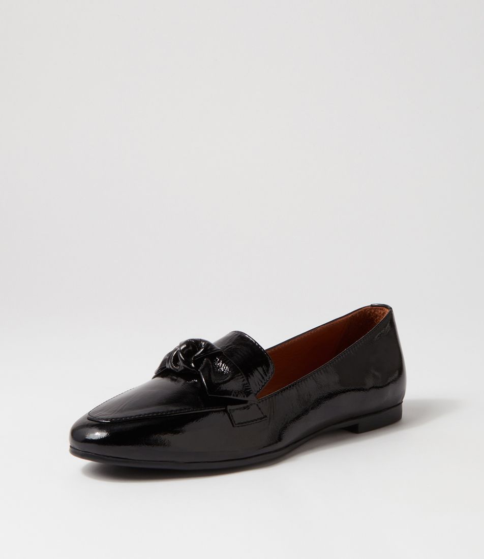 Starna Black Patent Leather Loafers