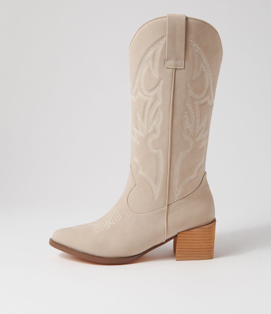 Ragon Stone Nubuck Pu Calf Boots