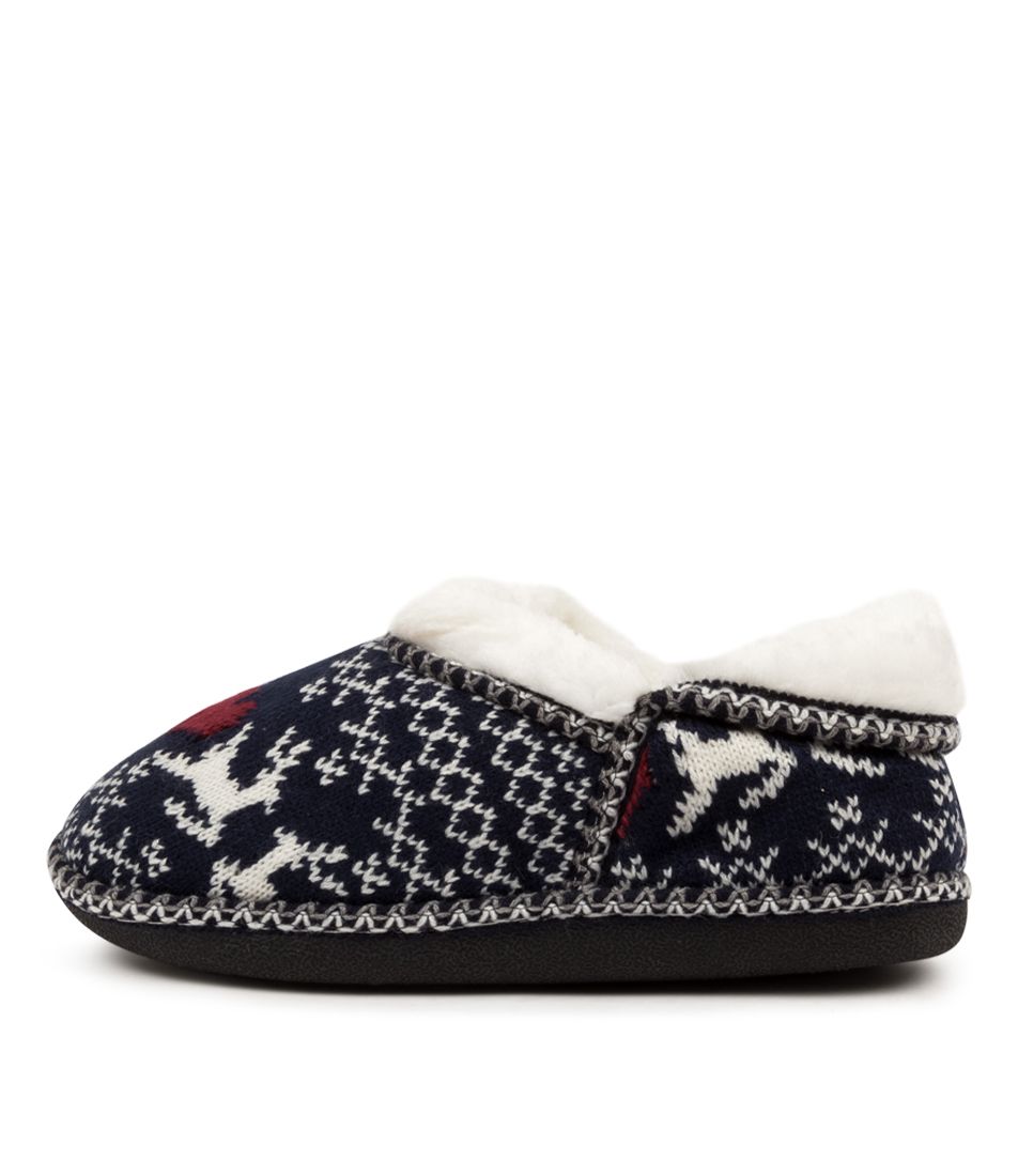 ARCTIC NAVY SLIPPERS