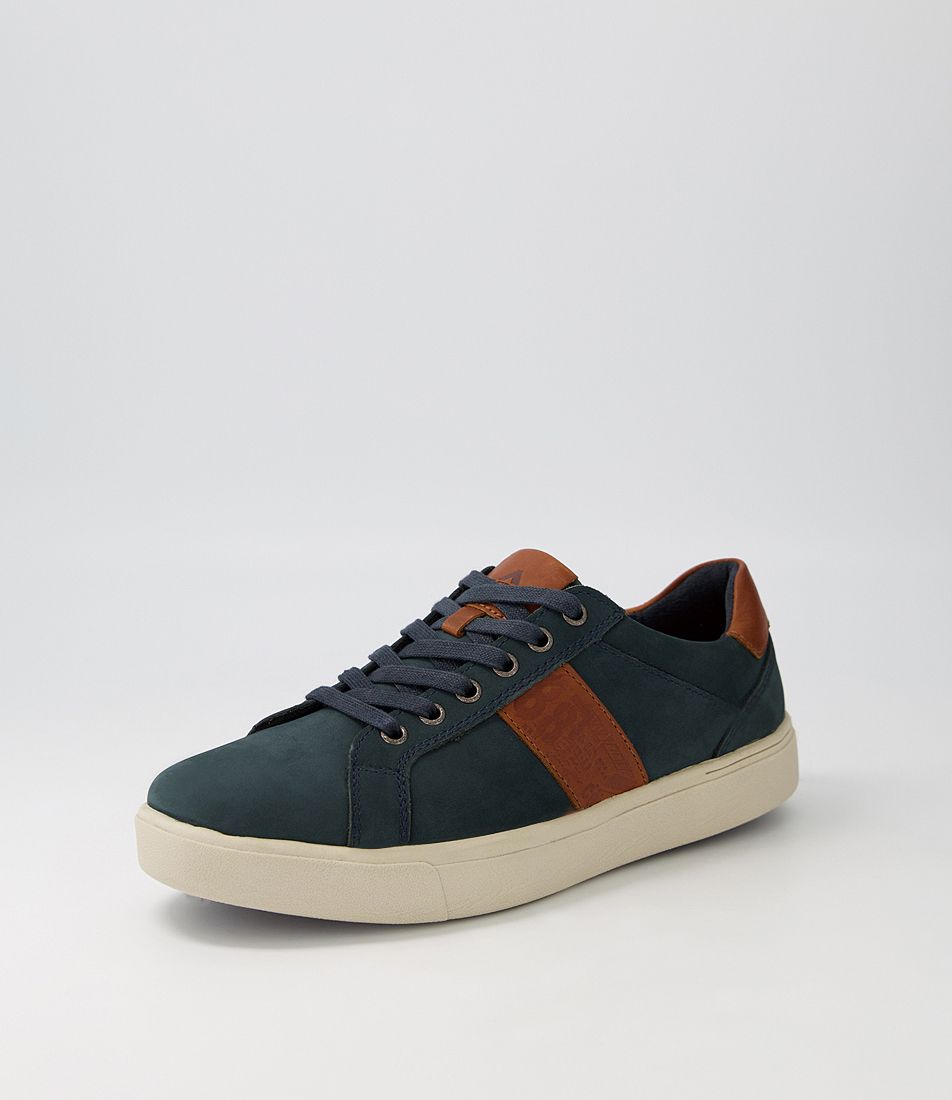 Julius Navy Nubuck Sneakers