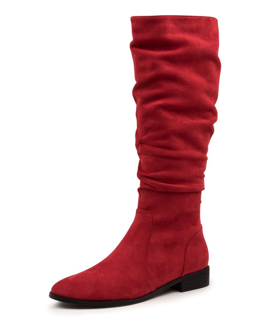 LIRAMA RED MICROSUEDE