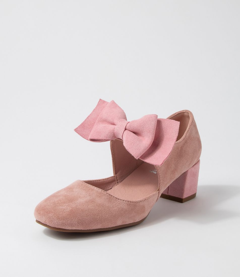 Halim Nude Pale Pink Microsuede Heels
