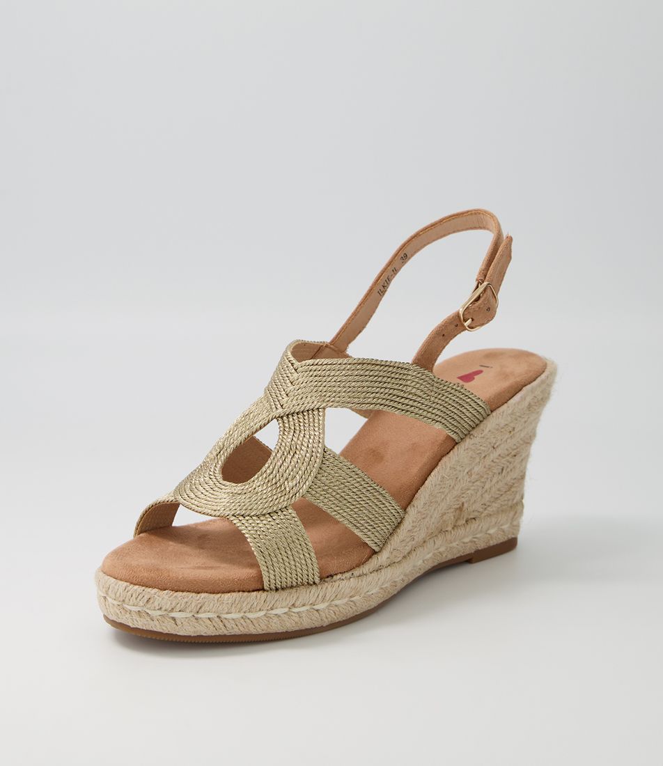 Ilkie Gold Multi Sandals