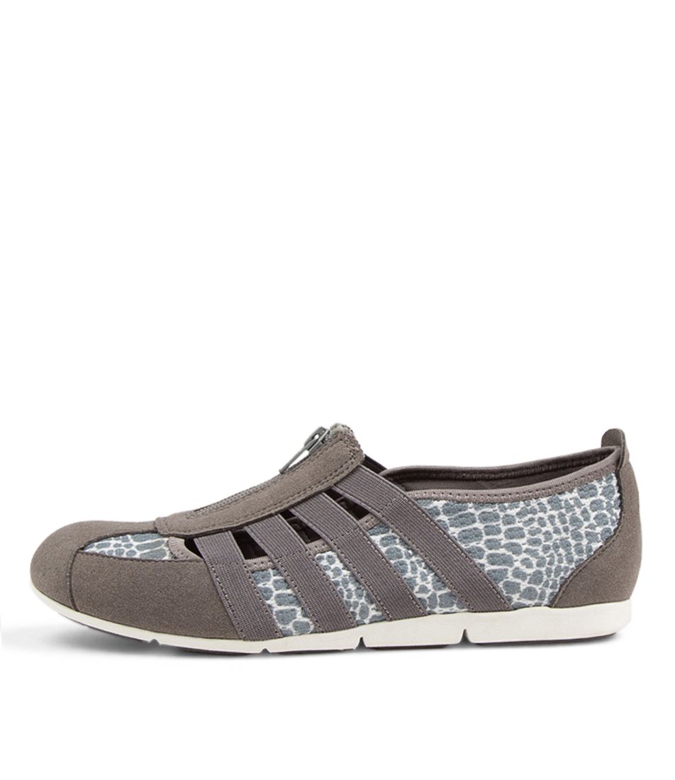 Scottie Grey Grey Croc Fabric Sneakers