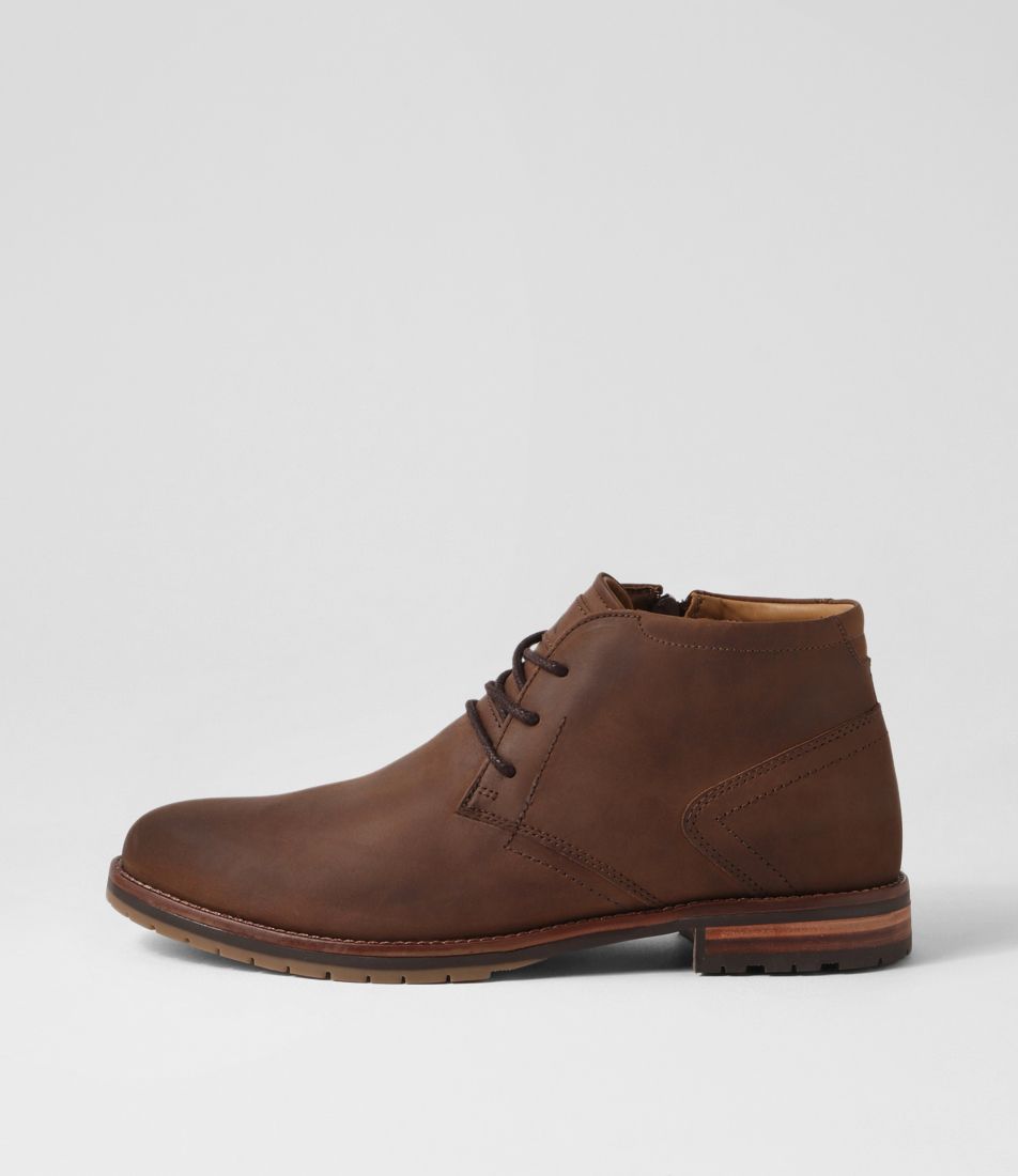 Brooklin 52 Brown Leather Lace Up Boots