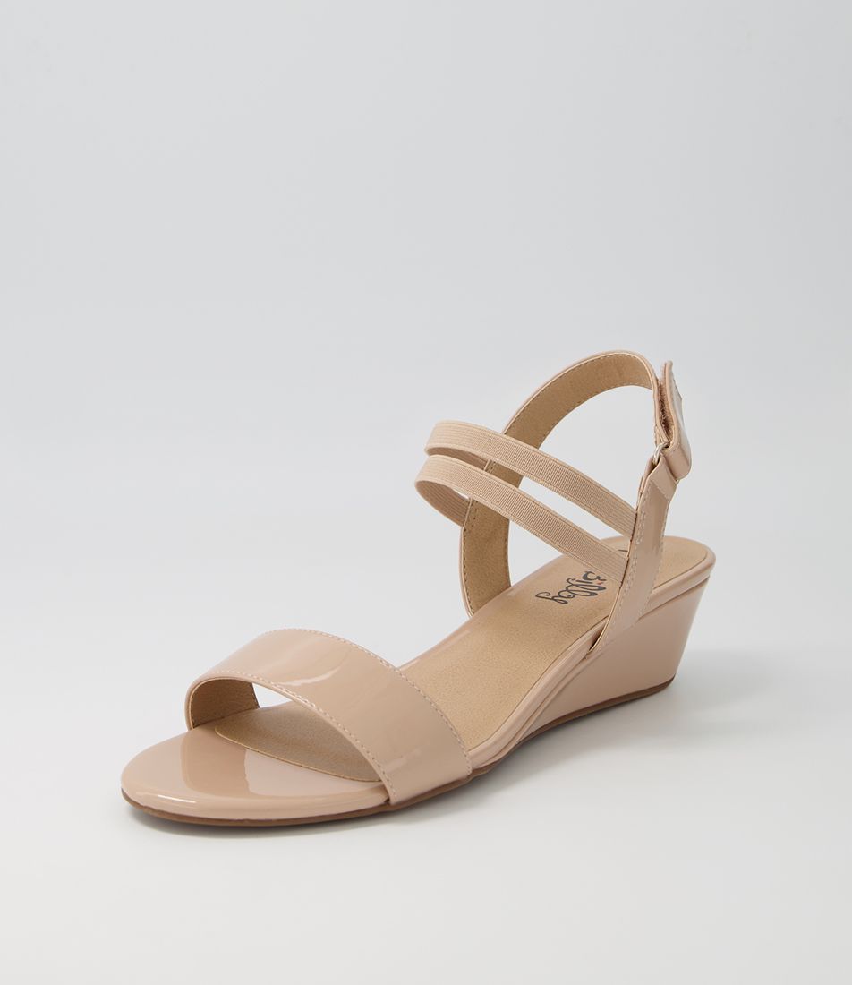Braseto Latte Patent Pu Sandals