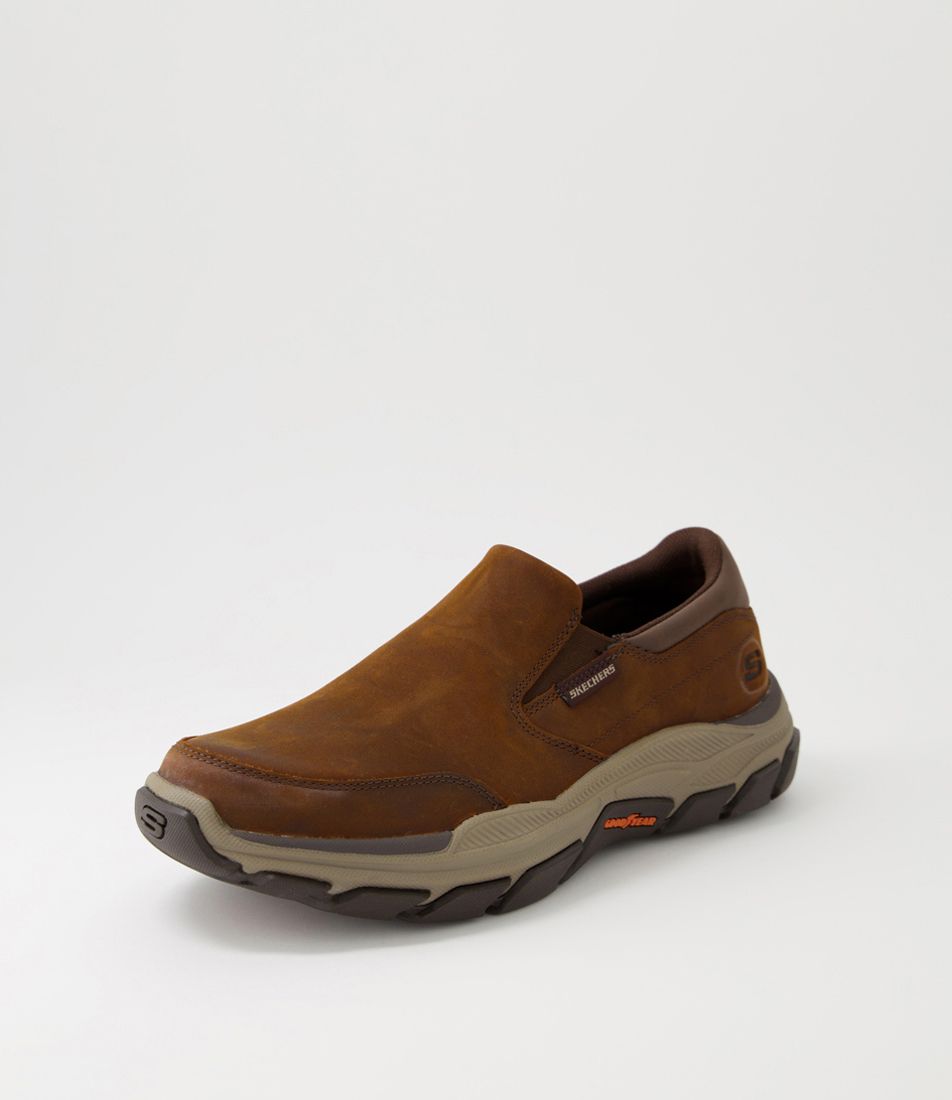 Respected Dark Brown Leather Flat Shoes