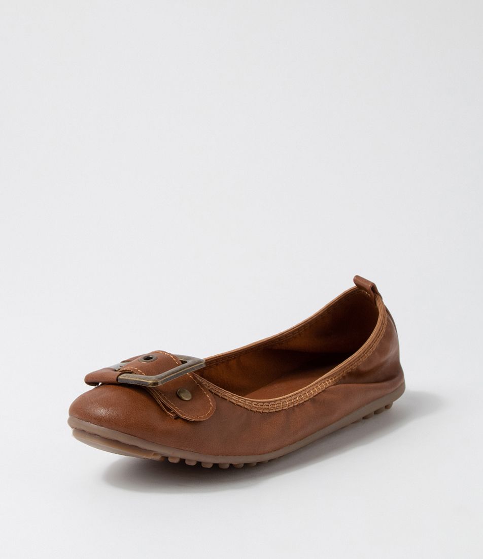 Cory Dark Tan Ballet Flats