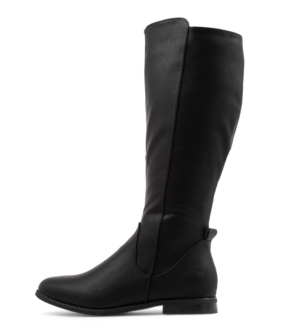 Faraday Black Knee High Boots