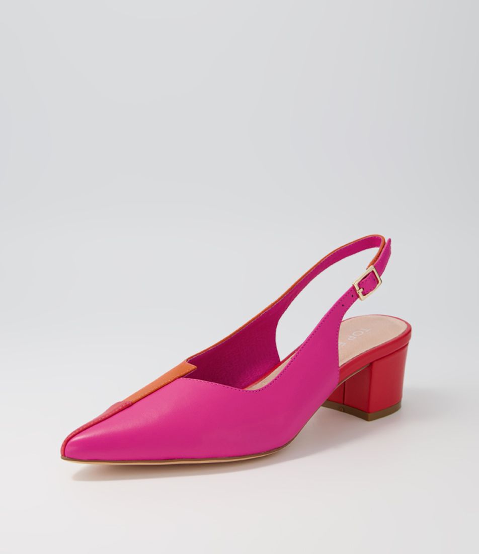 Amedeo FuchsiaOrange Multi Heels