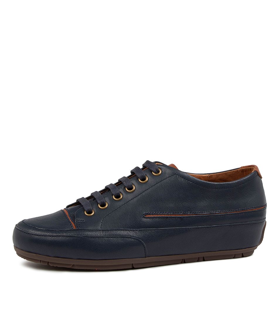 ALNAN NAVY-TAN LEATHER