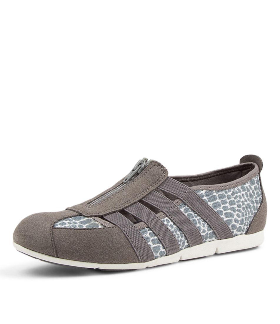 Scottie Grey Grey Croc Fabric Sneakers