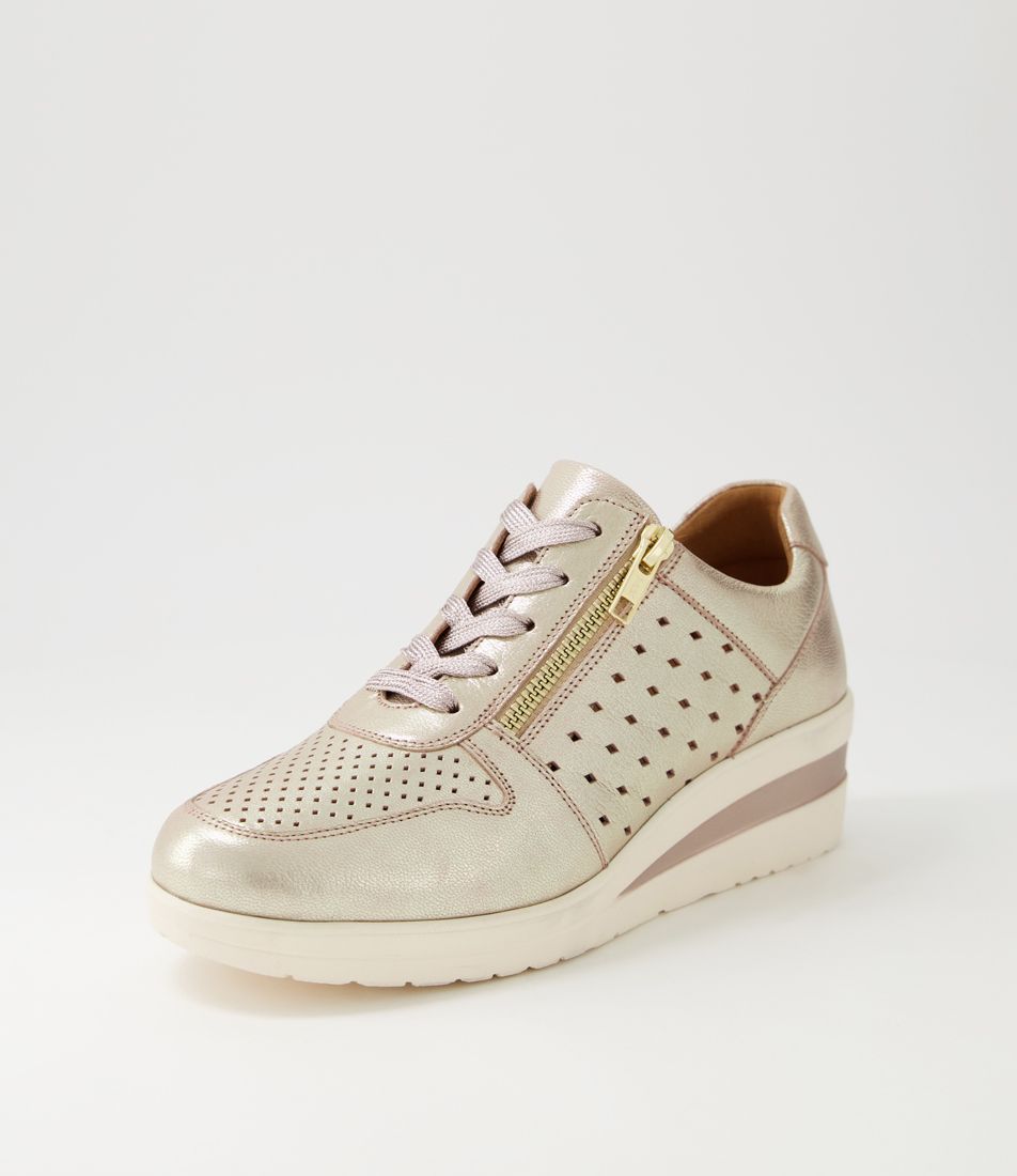 Resepct Rose Metallic Leather Sneakers
