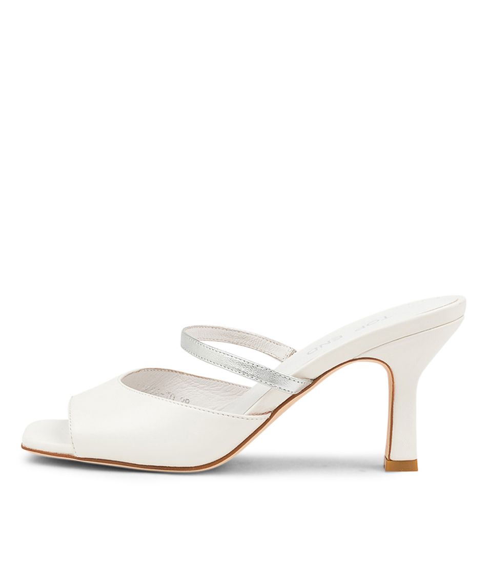 LECRA TO WHITE SILVER LEATHER