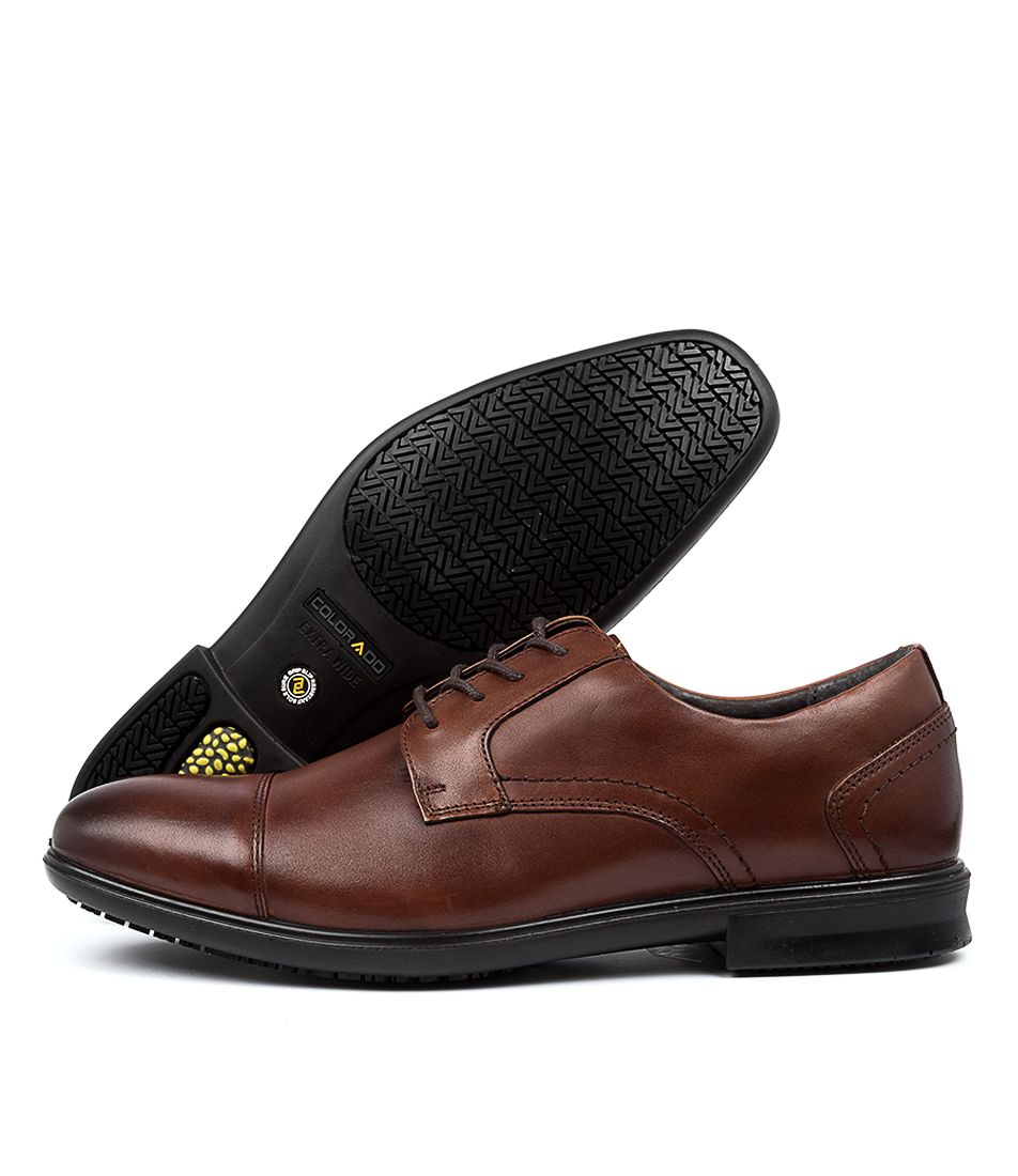 Paul Dark Tan Leather Flat Shoes