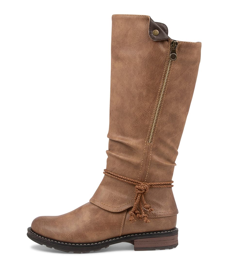 Maldivian Camel Knee High Boots