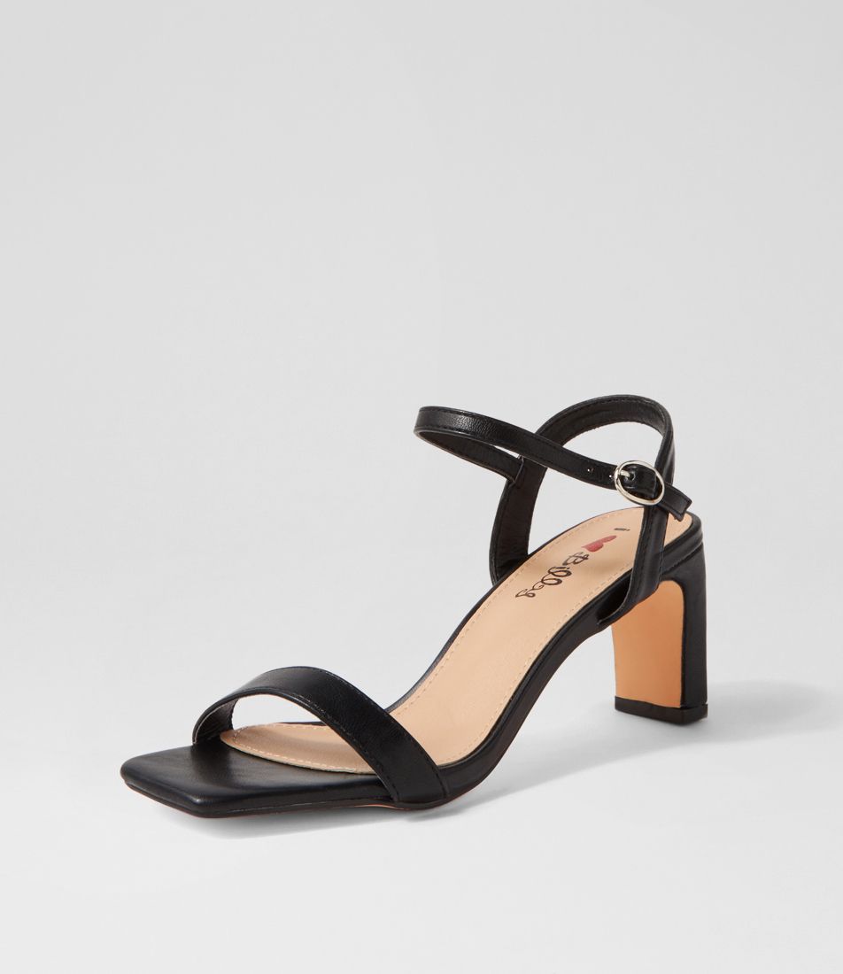Baskiee Black Sandals