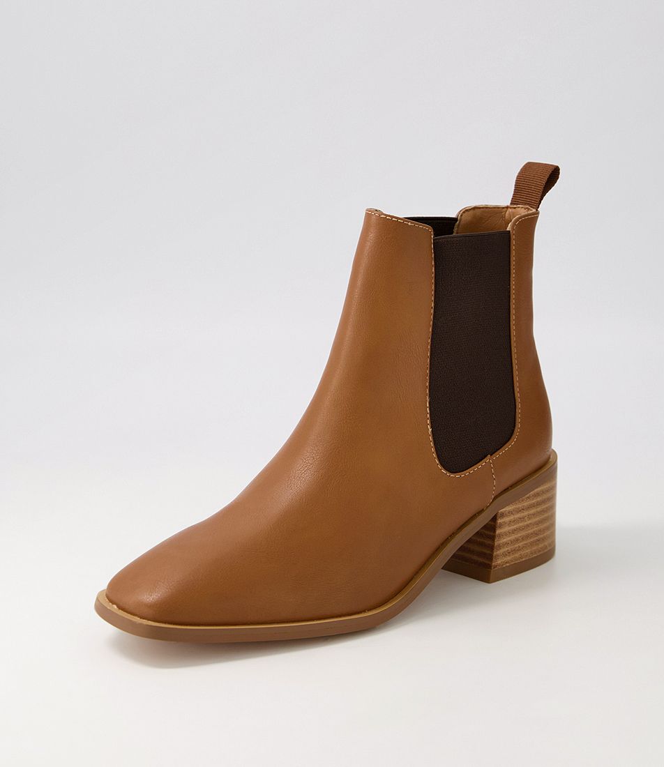 Vaneza Tan Ankle Boots